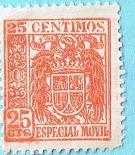 ESPECIAL MÓVIL 25 CÉNTIMOS. ESCUDO ESTADO ESPAÑOL (Filatelia - Sellos/España/Estado Español - De ...