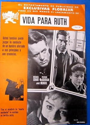 PRESS BOOK. VIDA PARA RUTH. MICHALE GRAIG, PATRICK MCGOOHAN, JANET MUNRO, 1967. (Cine/Guías Publi...