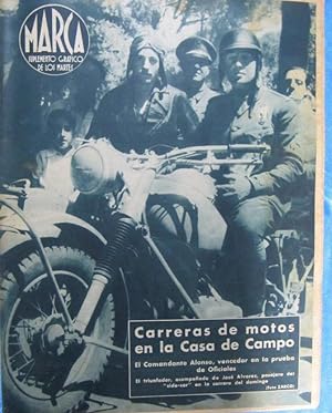 MARCA. SUPLEMENTO GRÁFICO DE LOS MARTES. AÑO III. 11 DE JULIO DE 1944. Nº 85. MOTOCICLISMO. (Cole...
