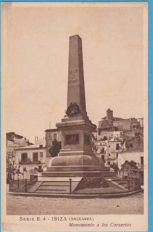 SERIE B. 4 - IBIZA. MONUMENTO A LOS CORSARIOS. FOTO VIÑETS. HSM. NO CIRCULADA (Postales/España Mo...