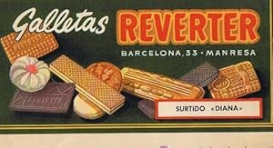 GALLETAS REVERTER. SURTIDO DIANA. SIN FECHA. (Coleccionismo Papel/Carteles Pequeño Formato)