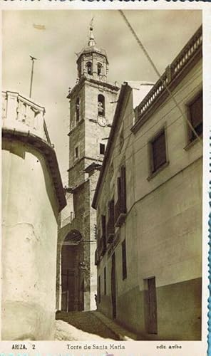 ZARAGOZA. ARIZA. 2 TORRE DE SANTA MARIA. EDIC. ARRIBA. (Postales/España Moderna (desde 1940)/Aragón)