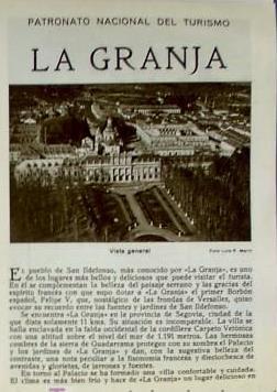 LA GRANJA, SEGOVIA. PATRONATO NACIONAL DE TURISMO. HUECOGRABADO MUMBRU. ANTERIOR A 1932 (Coleccio...