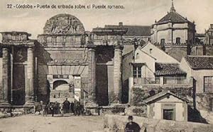 22. CORDOBA. PUERTA DE ENTRADA SOBRE EL PUENTE ROMANO. EDICION RAFAEL GARZON. (Postales/España An...