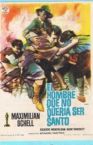 EL HOMBRE QUE NO QUERIA SER SANTO. MAXIMILIAN SCHELL, RICARDO MONTALBAN. CINE FEMINA, EL MORELL (...
