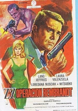 Z7 OPERACION REMBRANDT. LANG JEFFRIES, LAURA VALENZUELA. CINE TARRAGONA, TARRAGONA 1968 (Cine/Fol...