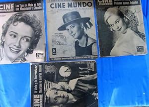 LOTE REVISTAS CINE MUNDO, 1957, 1961. (Cine/Revistas/Otros)