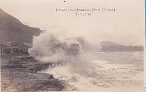 COMODORO RIVADAVIA (TERR. CHUBUT) TEMPORAL. ARGENTINA. ATENEO GRANOLLERS, 1925 (Postales/Países E...