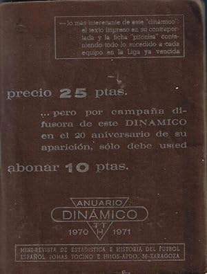ANUARIO DINÁMICO 1970 - 1971.
