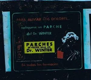 CLICHÉ DE PUBLICIDAD PARCHES DE FIELTRO ROJO DR. WINTER. SIN FECHA. DÉCADA DE 1950? (Coleccionism...