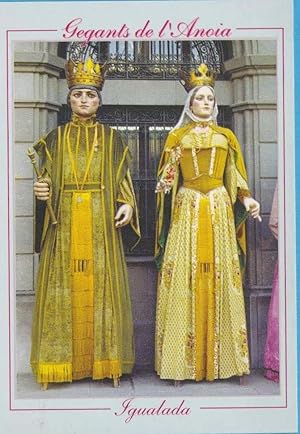 IGUALADA. GEGANTS DE L'ANOIA. LA VEU DE L'ANOIA. 15 ANYS, 1997 (Postales/España Moderna (desde 19...