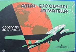 ATLAS ESCOLAR SALVATELLA, Nº 2. GEOGRAFÍA DE ESPAÑA. EDITORIAL MIGUEL SALVATELLA, 1962.