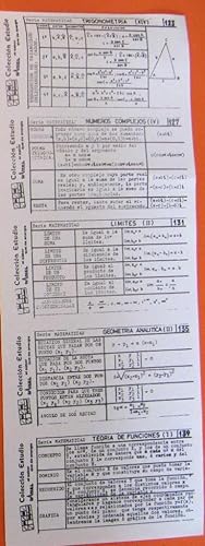 COLECCIÓN ESTUDIO DE DAMEL. TIRA CON 5 FICHAS DE MATEMÁTICAS, 1969. (Coleccionismo Papel/Cromos y...