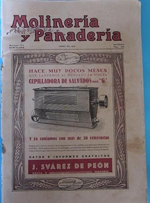 MOLINERÍA Y PANADERÍA. ABRIL DE 1932. AÑO XXVIII. NÚM 355. (Coleccionismo Papel/Revistas y Periód...