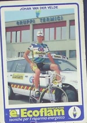 CICLISMO. JOHAN VAN DER VELDE. EQUIPO ECOFLAM. SIN FECHA. (Coleccionismo Deportivo/Postales de De...