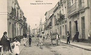 SEVILLA. TRIANA: CALLE DE LA PUREZA. HAUSER Y MENET. (Postales/España Antigua (hasta 1939)/Andalu...