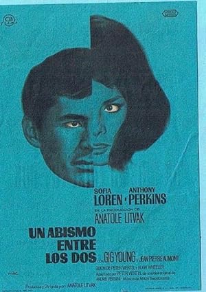UN ABISMO ENTRE LOS DOS. SOFIA LOREN, ANTHONY PERKINS. MAC. CINE MODERNO, TARRAGONA 1963 (Cine/Fo...
