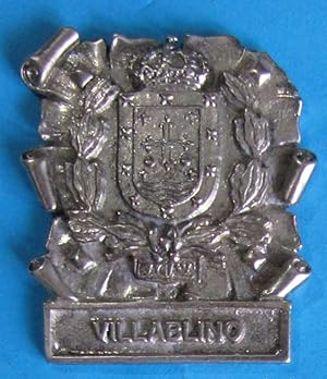 PLACA CON EL ESCUDO DE VILLABLINO, CAPITAL DE LA LACIANA, LEÓN. S/F. (Coleccionismo Objetos/Carte...