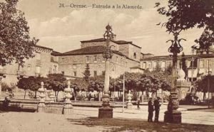 21. ORENSE. JARDINES DE LAS BURGAS. GRAFOS. (Postales/España Antigua (hasta 1939)/Galicia)