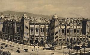 4.- PLAZA DE TOROS MONUMENTAL. BARCELONA. HUECOCOLOR. POSTAL GIGANTE (Postales/España Moderna (de...