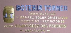 BOTERIA TORNER. VILAFRANCA DEL PENEDES, BARCELONA. S/F. (Coleccionismo Papel/Carteles Gran Format...