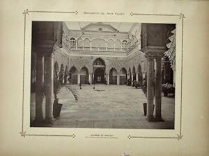 MONUMENTOS DEL ARTE ESPAÑOL. ALCÁZAR DE SEVILLA. VISTA GENERAL DEL PATIO DE LAS DONCELLAS. 1917. ...