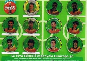 FÚTBOL. L'EUROCOPA 96. FITXA DE SELECCIONADOR. REGALO DE LOS REFRESCOS DE LA CASA COCA COLA. (Col...