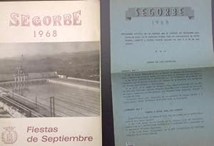 SEGORBE, CASTELLÓN. FIESTAS DE SEPTIEMBRE 1968. TIP. M. TENAS, SEGORBE. (Coleccionismo Papel/Foll...