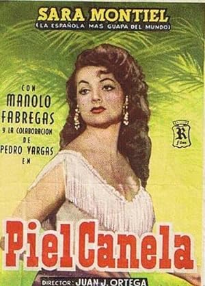 PIEL CANELA. CINE TARRAGONA. SARA MONTIEL, MANOLO FÁBREGAS, PEDRO VARGAS (Cine/Folletos de Mano/C...