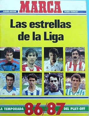 ÁLBUM INCOMPLETO. MARCA. LAS ESTRELLAS DE LA LIGA. LA TEMPORADA 86/87 (Coleccionismo Deportivo/Ál...