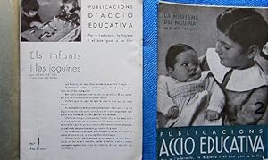 REVISTA PUBLICACIONS D'ACCIÓ EDUCATIVA ELS 5 PRIMERS NÚMEROS. DÉCADA DE 1930. (Coleccionismo Pape...