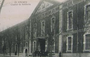 25 VITORIA. CUARTEL DE ARTILLERIA. FOTOS GALMEZ, MADRID. (Postales/España Antigua (hasta 1939)/Pa...