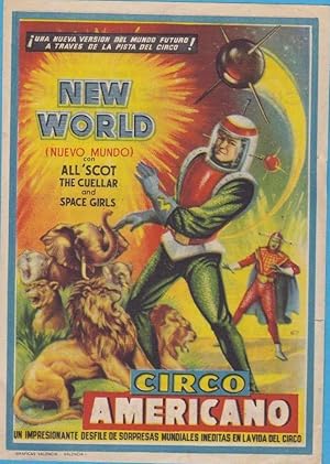 NEW WORLD (NUEVO MUNDO). CIRCO AMERICANO. ¡PRONTO VALLADOLID! (Coleccionismo Papel/Carteles Peque...