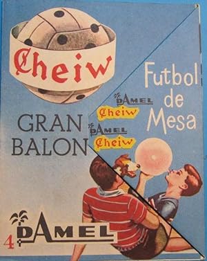 FUTBOL DE MESA. CHEIW GRAN BALÓN. DAMEL. JUEGO PROMOCIONAL, 1964 (Coleccionismo Deportivo/Merchan...