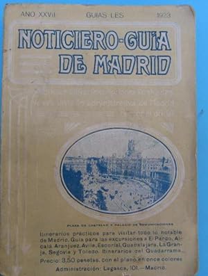 NOTICIERO-GUIA NOTICIERO GUIA DE MADRID. GUIAS LES. CONTIENE PLANO DE MADRID, 1923.
