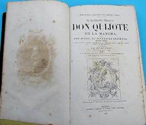 EL INGENIOSO HIDALGO DON QUIJOTE DE LA MANCHA. CERVANTES. IMP. Y LIBR. DE GASPAR ROIG. MADRID, 1865.