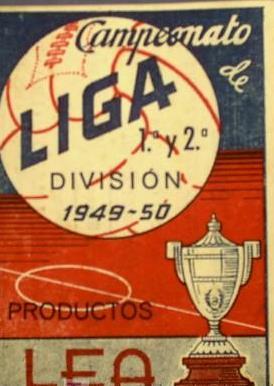 CAMPEONATO DE LIGA 1ª Y 2ª DIVISION 1949 - 50. REGALO DE CREMA DE AFEITAR LEA. (Coleccionismo Dep...