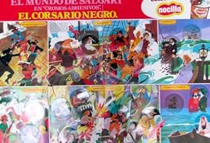 EL CORSARIO NEGRO. POSTER ALBUM. NOCILLA. COMPLETO. 1977 (Coleccionismo Papel/Cromos y Álbumes/Ál...