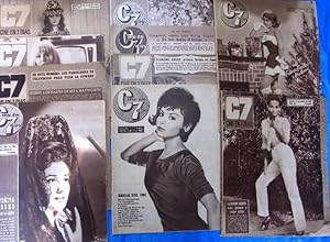 LOTE DE 10 REVISTAS C7 CINE EN 7 DÍAS, 1962 - 1968. (Cine/Revistas/Cine en 7 dias)