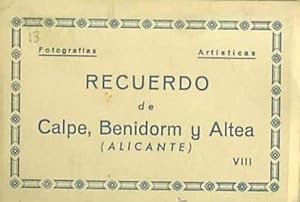 RECUERDO DE CALPE, BENIDORM Y ALTEA. EDICIONES ARRIBAS. APROXIMADAMENTE 1940/50. (Postales/España...
