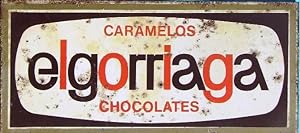 CHAPA METALICA. CARAMELOS CHOCOLATES ELGORRIAGA CHOCOLATE, SIN FECHA. (Coleccionismo Objetos/Cart...
