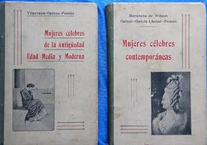 HISTORIA DE LA MUJER A TRAVES DE LOS SIGLOS. VILARASA, POMES, OPISSO. LIBRERIA DE A. BASTINOS, 1899.
