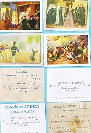 LOTE DE CROMOS. CROMOS SUELTOS; 0,60 . HISTORIA DE ESPAÑA. EDICIONES BARSAL. CROMO PEQUEÑO. (Col...