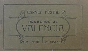 CARNET POSTAL. RECUERDO DE VALENCIA. 4ª SERIE. 20 VISTAS. GRAFOS, MADRID, S/F. (Postales/España A...