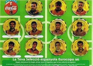 FÚTBOL. L'EUROCOPA 96. FITXA DE SELECCIONADOR. REGALO DE LOS REFRESCOS DE LA CASA COCA COLA. (Col...