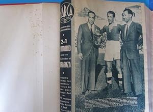 MARCA. SEMANARIO GRÁFICO DE LOS DEPORTES. 41 NÚMEROS EN UN SOLO VOLUMEN, 1942 1943. (Coleccionism...