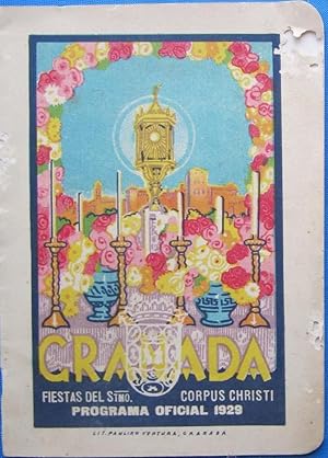 GRANADA. FIESTAS DEL STMO. CORPUS CHRISTI. PROGRAMA OFICIAL, 1929. (Coleccionismo Papel/Folletos ...