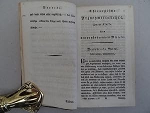 Chirurgische Arzneimittellehre. 4. Aufl. Göttingen, Vandenhoek u. Ruprecht, 1803). 6 Bll., 358 S....