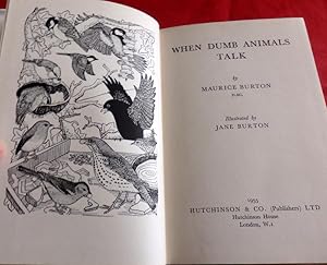 Seller image for When Dumb Animals Talk. for sale by Colophon Books (UK)