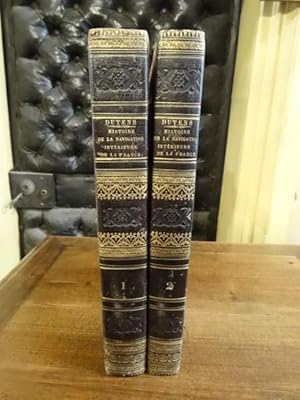 Seller image for Histoire de la navigation intrieure de la France, avec une exposition des canaux  entreprendre pour en complter le systme; Prcde de considrations gnrales sur la position gographique de ce royaume, sur la direction de ses fleuves et rivires, et sur son commerce extrieur et intrieur; suivie d'un essai sur les causes qui ont retard jusqu' ce jour l'tablissement des canaux dans ce pays, sur les moyens qui peuvent en favoriser l'excution, ainsi que sur les principes de lgislation et d'administration auxquels ils doivent tre soumis; et accompagne d'une carte des canaux excuts et de ceux  entreprendre. for sale by Librairie Lang